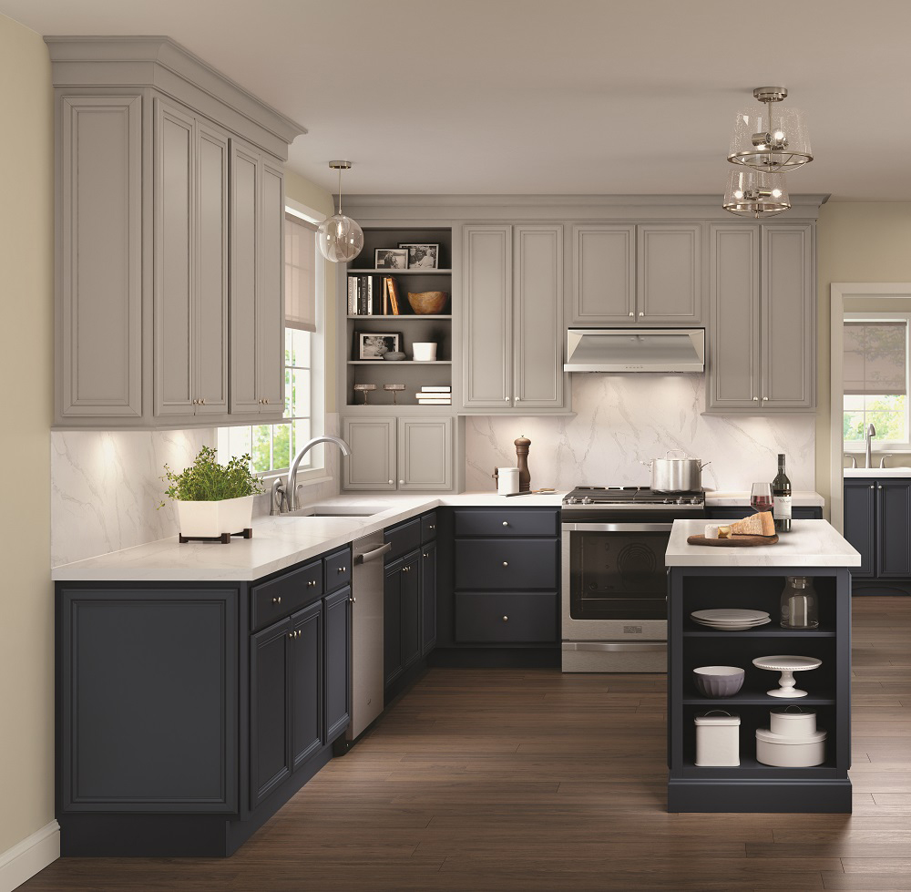 Sandy Utah Lloyd's Remodeling & Cabinetry Black Kitchen Cabinets